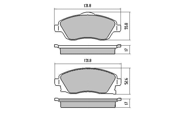RDA Phantom Ceramic Brake Pad Set Front RDC1471
