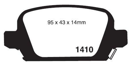 RDA Phantom Ceramic Brake Pad Set Rear RDC1472