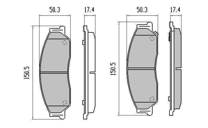 RDA Phantom Ceramic Brake Pad Set Front RDC1474