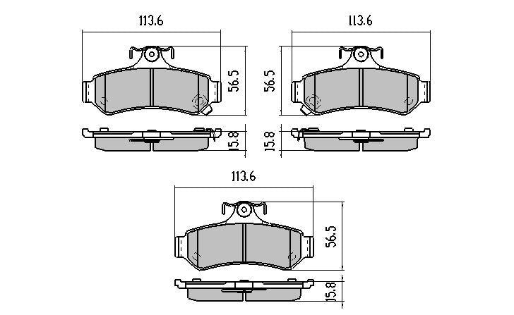 RDA GP Max Brake Pad Set Rear RDB1475