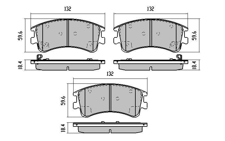 RDA GP Max Brake Pad Set Front RDB1484