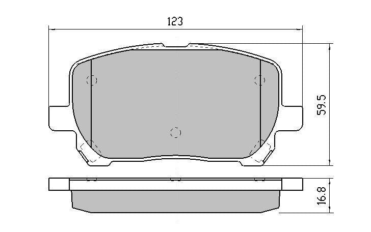 RDA GP Max Brake Pad Set Front RDB1487