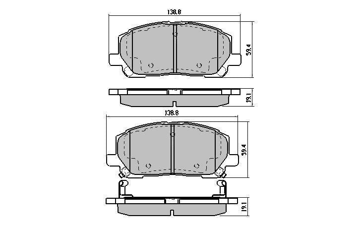 RDA GP Max Brake Pad Set Front RDB1488