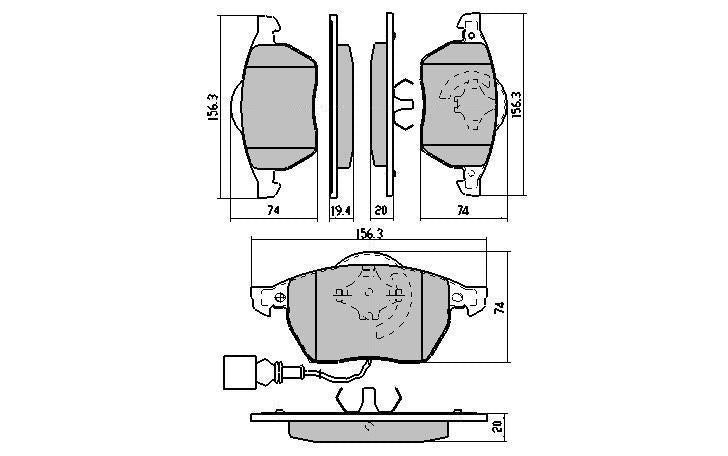 RDA GP Max Brake Pad Set Front RDB1492