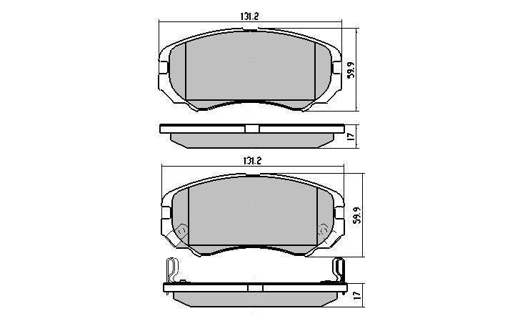 RDA Phantom Ceramic Brake Pad Set Front RDC1504