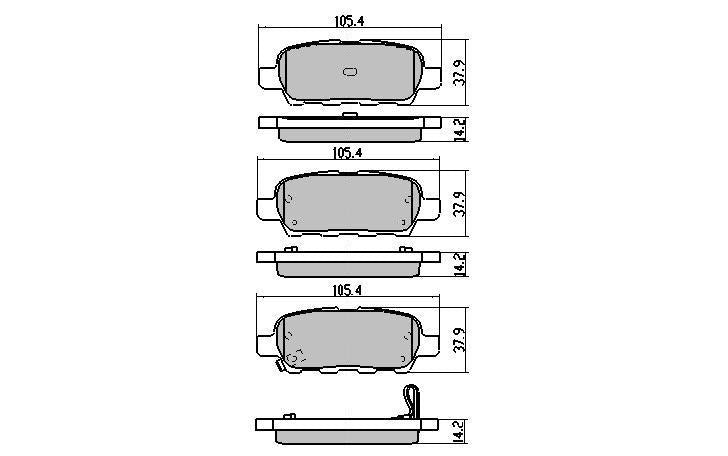 RDA GP Max Brake Pad Set Rear RDB1509