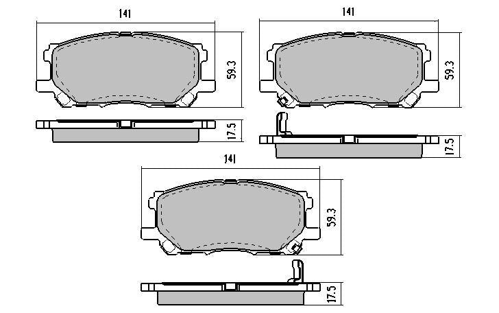 RDA GP Max Brake Pad Set Front RDB1517