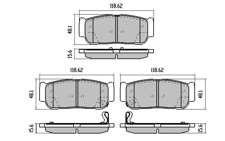 RDA GP Max Brake Pad Set Rear RDB1673