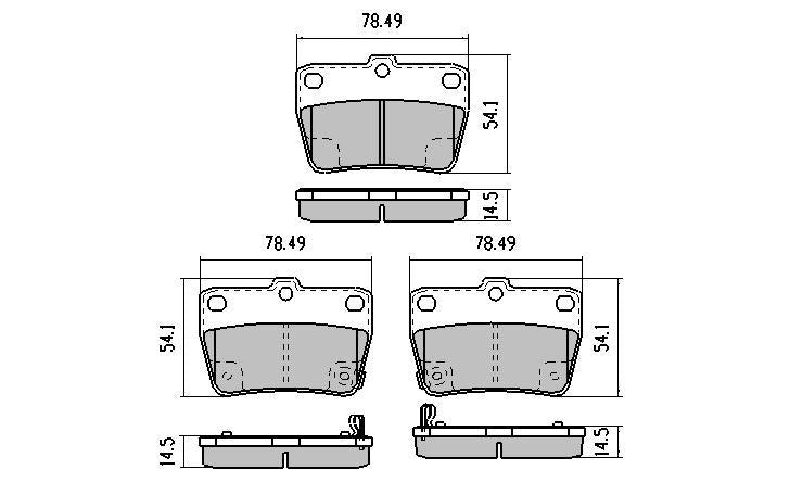 RDA Phantom Ceramic Brake Pad Set Rear RDC1680