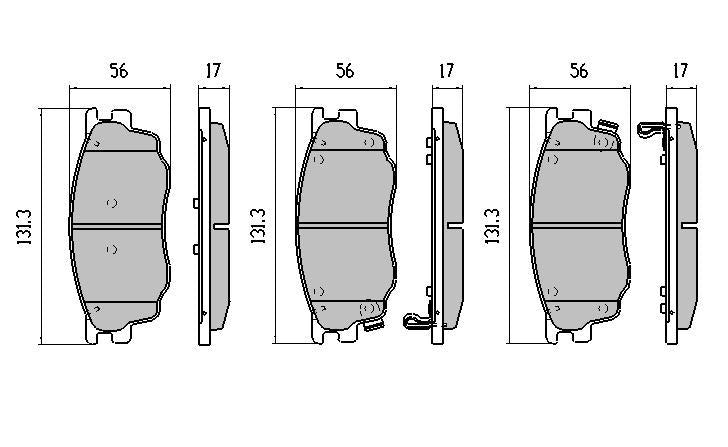 RDA GP Max Brake Pad Set Front RDB1682
