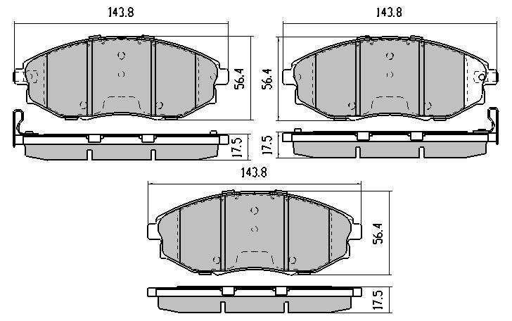 RDA GP Max Brake Pad Set Front RDB1688