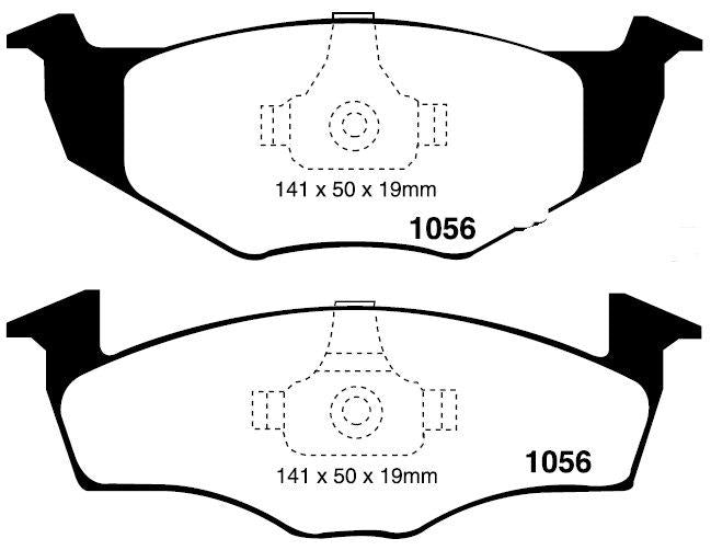 RDA GP Max Brake Pad Set Front RDB1704