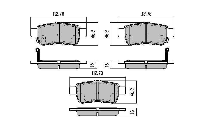 RDA GP Max Brake Pad Set Rear RDB1721