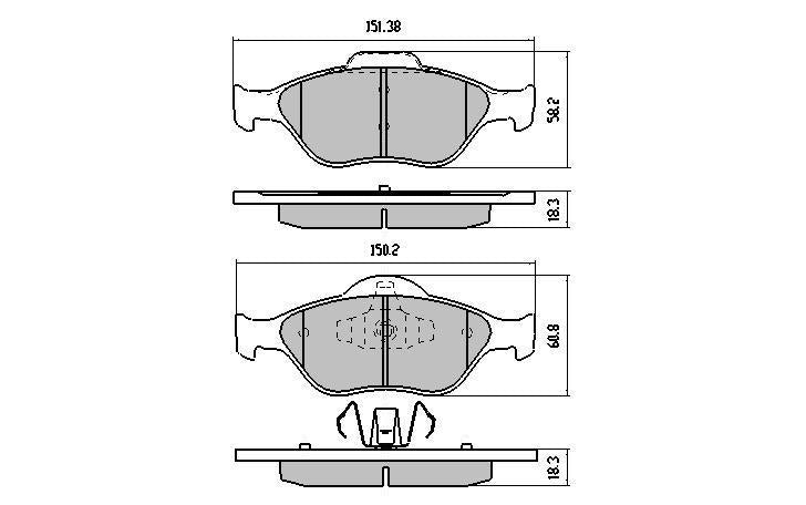 RDA Phantom Ceramic Brake Pad Set Front RDC1724