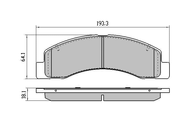 RDA GP Max Brake Pad Set Front RDB1731
