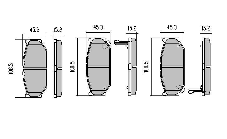 RDA Phantom Ceramic Brake Pad Set Front RDC1818