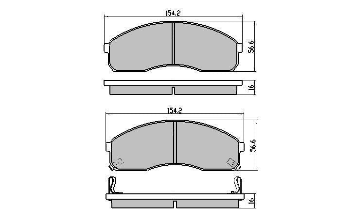 RDA Phantom Ceramic Brake Pad Set Front RDC1925