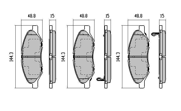 RDA GP Max Brake Pad Set Front RDB1927