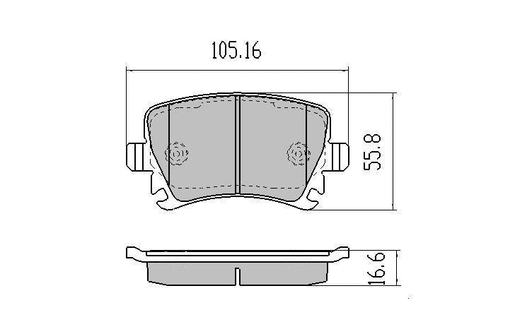 RDA GP Max Brake Pad Set Rear RDB1929