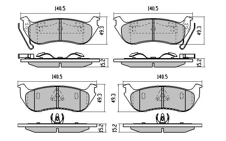 RDA Phantom Ceramic Brake Pad Set Rear RDC1937