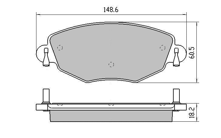 RDA GP Max Brake Pad Set Front RDB1944