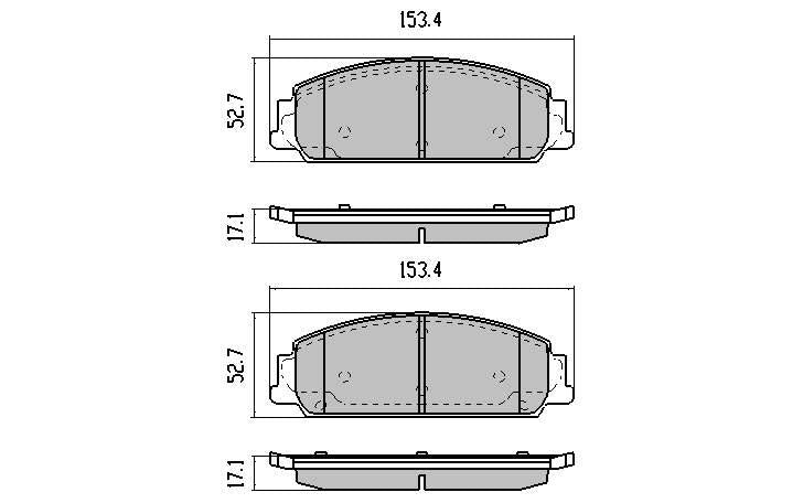 RDA Phantom Ceramic Brake Pad Set Front RDC1949
