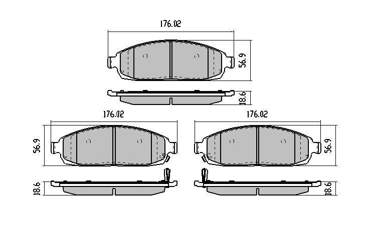 RDA GP Max Brake Pad Set Front RDB1951