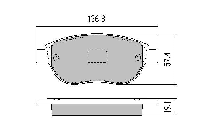RDA GP Max Brake Pad Set Front RDB1953