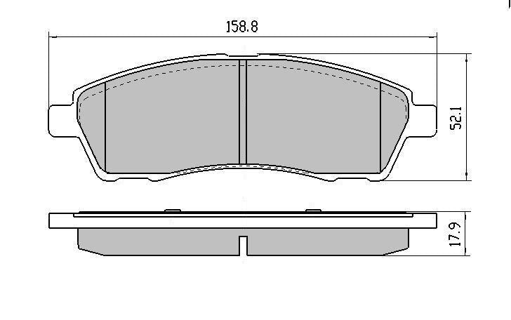 RDA GP Max Brake Pad Set Rear RDB1955