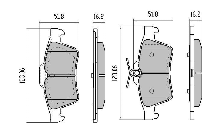 RDA Phantom Ceramic Brake Pad Set Rear RDC1959