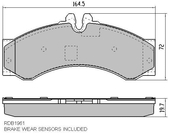 RDA GP Max Brake Pad Set Front/Rear RDB1961