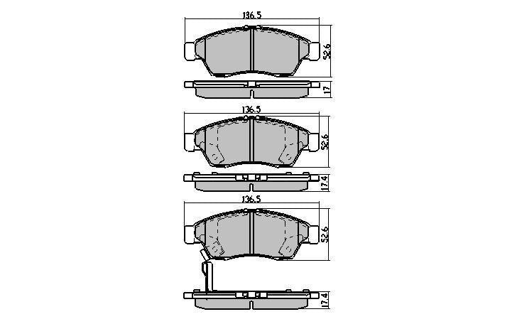 RDA GP Max Brake Pad Set Front RDB1964