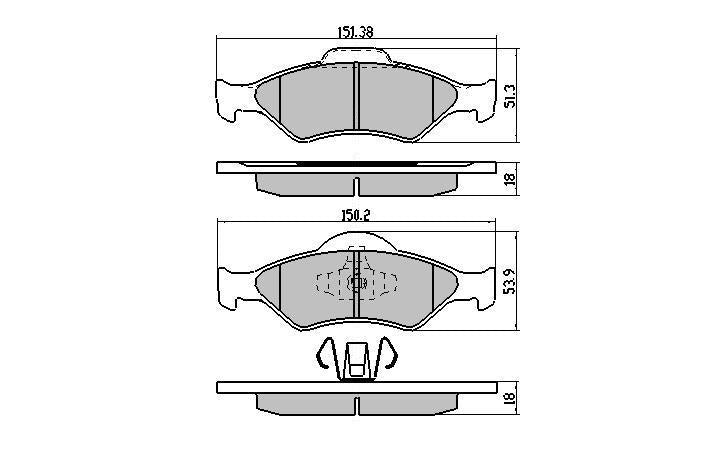 RDA GP Max Brake Pad Set Front RDB1969
