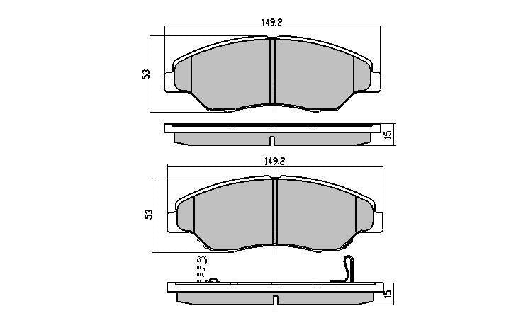 RDA GP Max Brake Pad Set Front RDB1971