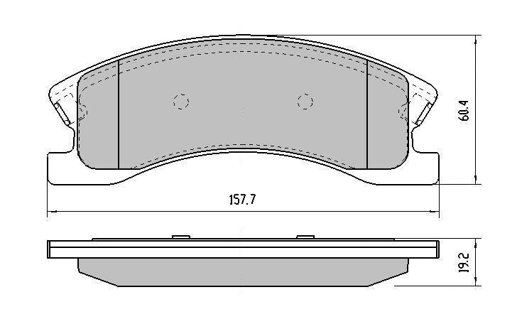 RDA Phantom Ceramic Brake Pad Set Front RDC1974