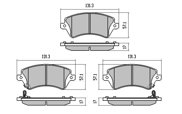 RDA Phantom Ceramic Brake Pad Set Front RDC1981