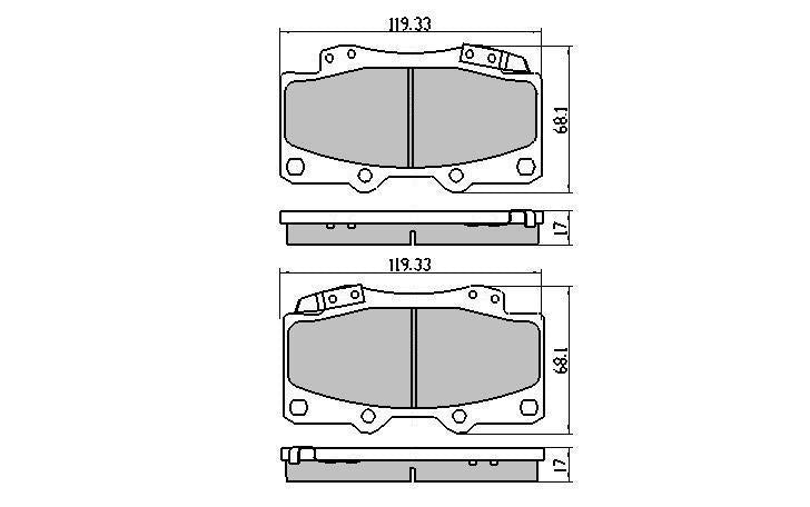 RDA GP Max Brake Pad Set Front RDB1987