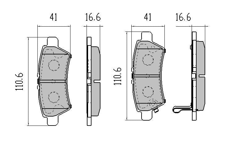 RDA Phantom Ceramic Brake Pad Set Rear RDC1990
