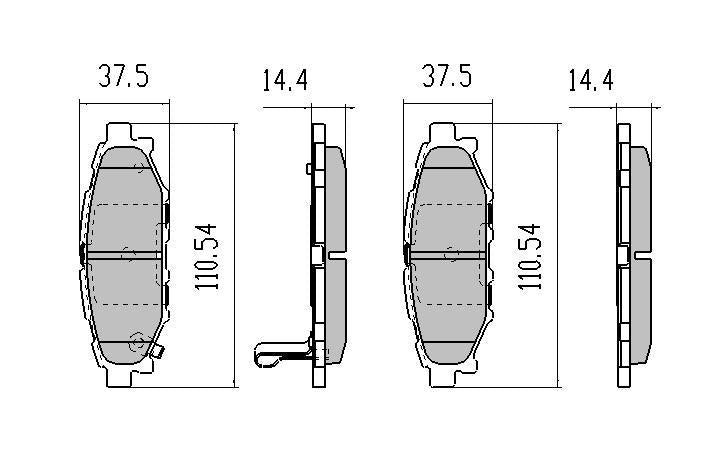 RDA GP Max Brake Pad Set Rear RDB1992