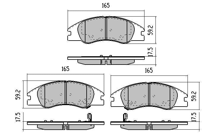 RDA Phantom Ceramic Brake Pad Set Front RDC1993