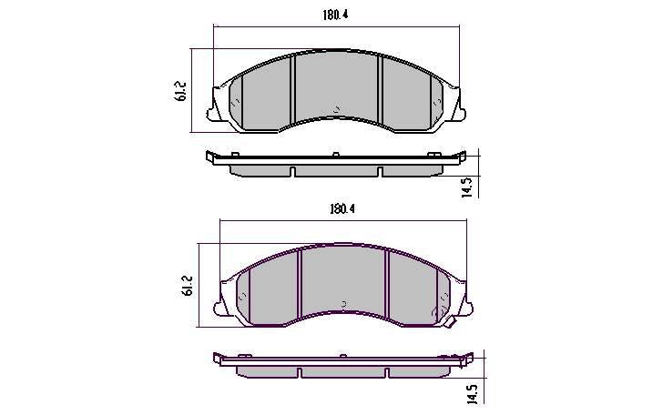 RDA Phantom Ceramic Brake Pad Set Front RDC1995