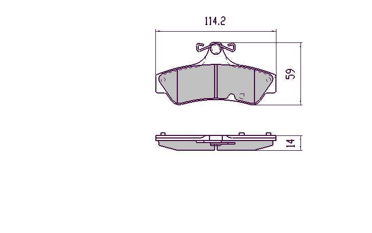 RDA GP Max Brake Pad Set Rear RDB1996