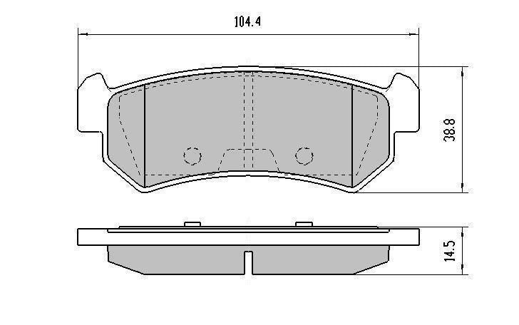 RDA GP Max Brake Pad Set Rear RDB1998