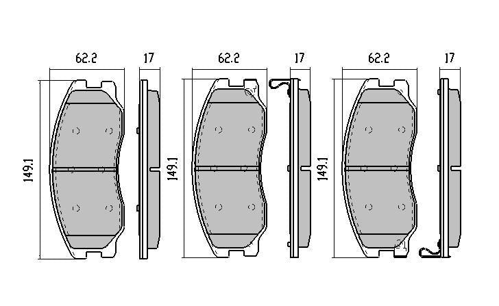 RDA GP Max Brake Pad Set Front RDB2000