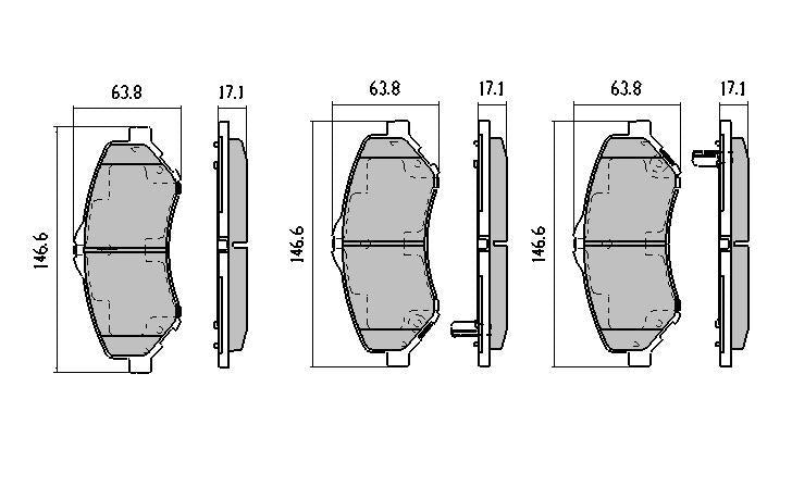 RDA GP Max Brake Pad Set Front RDB2008