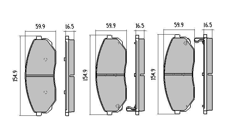 RDA GP Max Brake Pad Set Front RDB2011