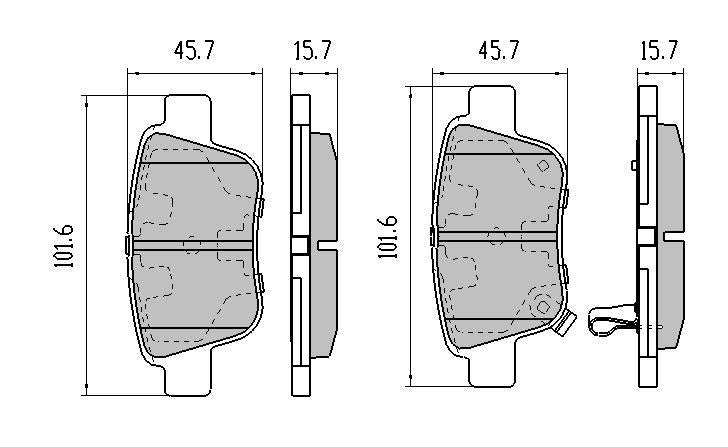 RDA GP Max Brake Pad Set Rear RDB2014
