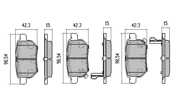 RDA Phantom Ceramic Brake Pad Set Rear RDC2016