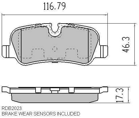 RDA GP Max Brake Pad Set Rear RDB2023