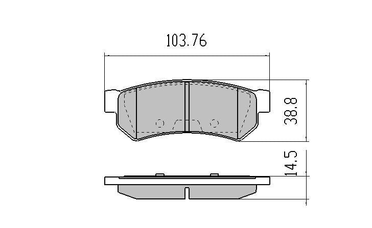RDA GP Max Brake Pad Set Rear RDB2032